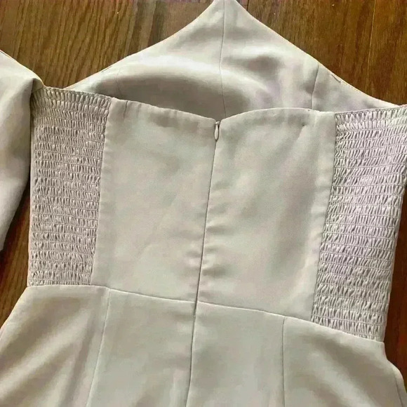 Amanda Uprichard One Shoulder Dress in Cream - Picture 7 of 8